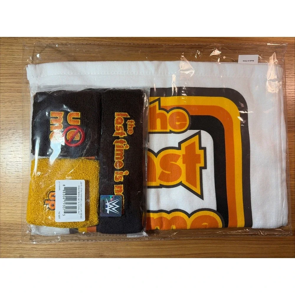 JOHN CENA WWE Official Farewell Tour 2025 SAN DIEGO Sweatbands & Towel Set